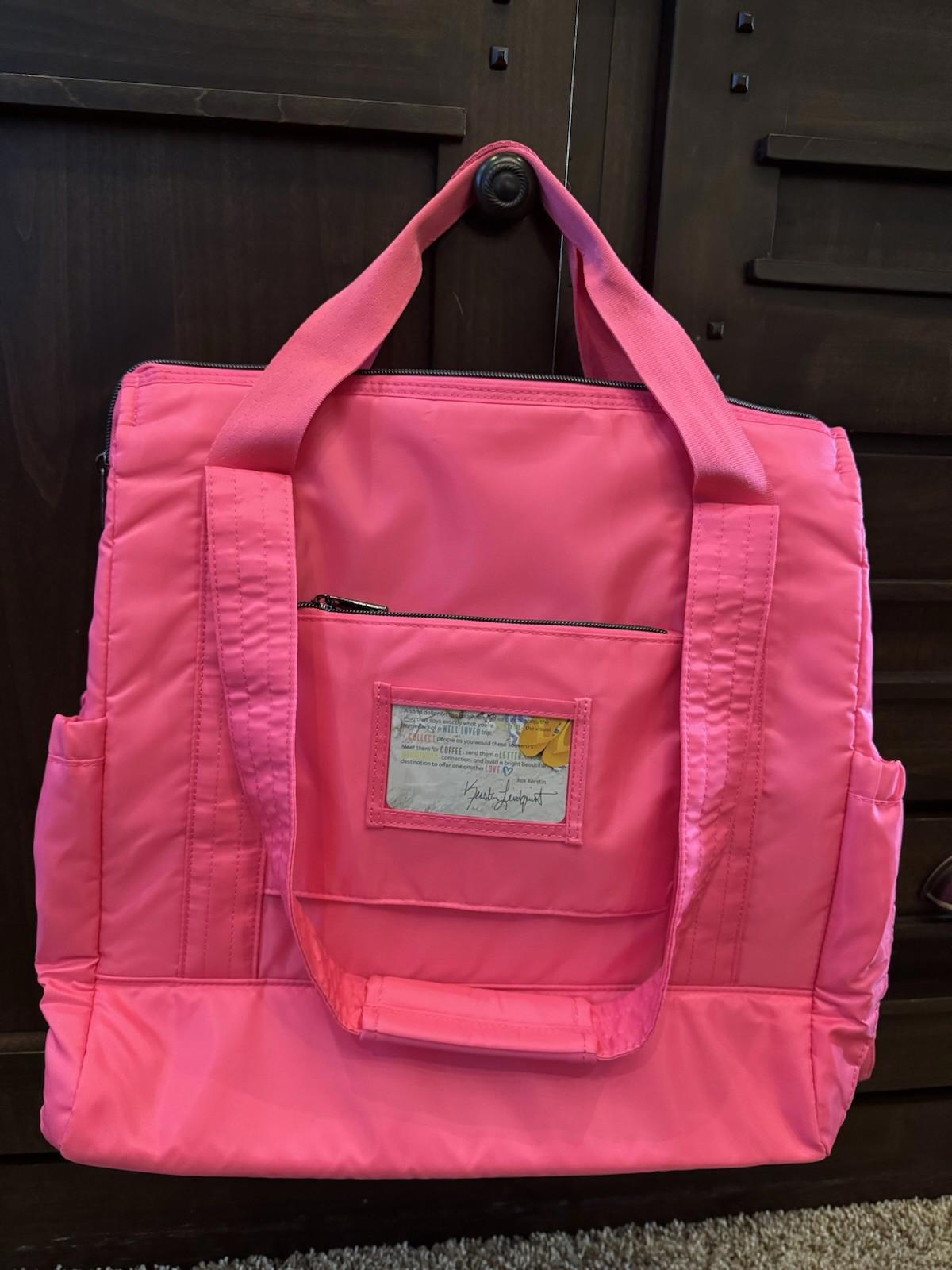 NEW Lug Baby Yacht Carry-All  Zip Top Tote Travel Work Diaper Magenta Pink NWT