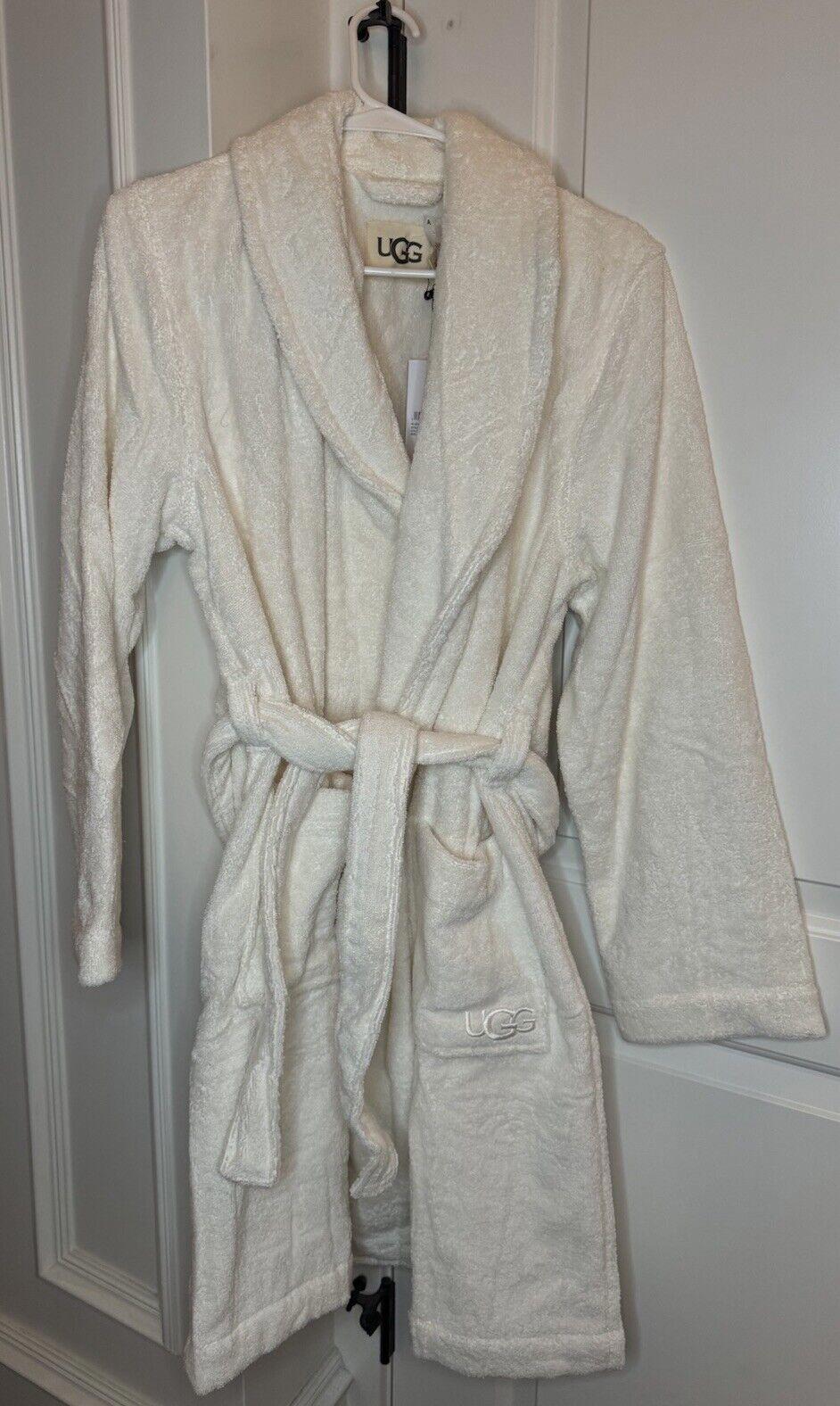 NEW UGG Women’s Lenore Terry Robe In Plaster color. NWT