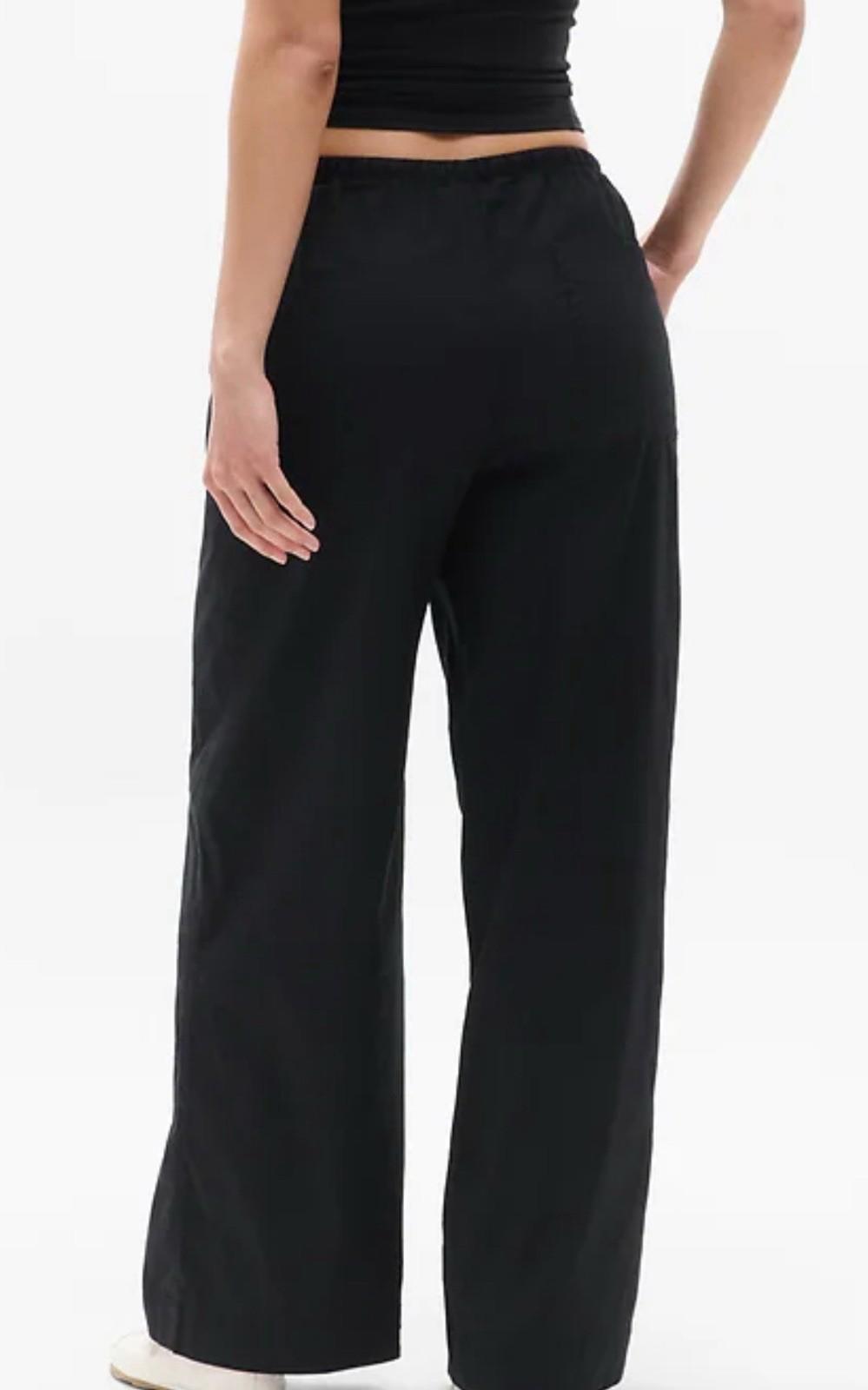 Athleta - Paradise Wide Leg Pant - New LARGE BLACK