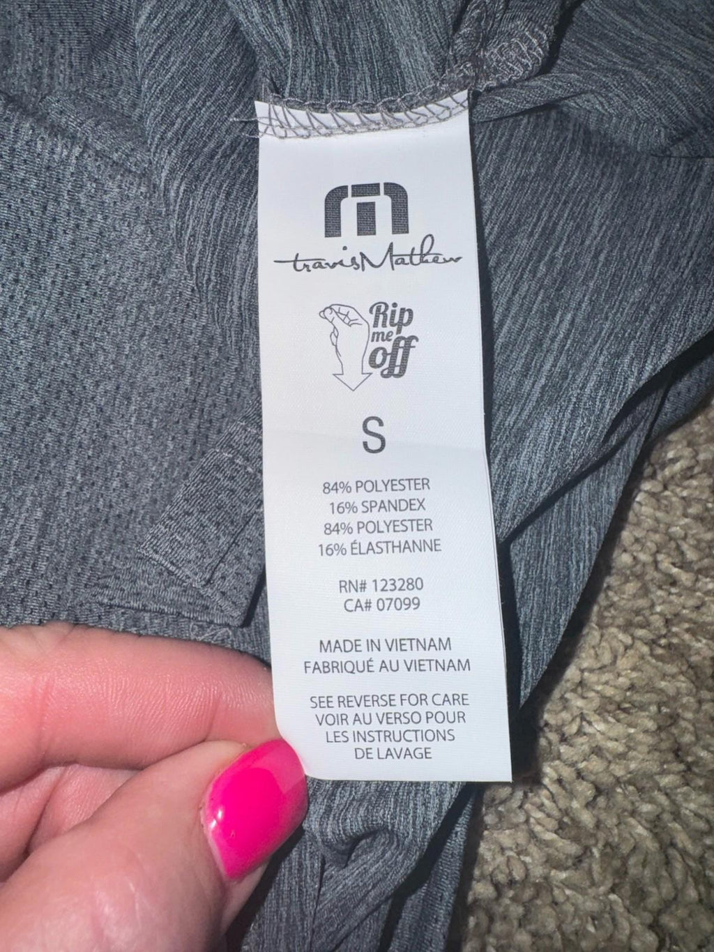 NEW Travis Mathew HEATER PRO golf polo shirt grey SMALL