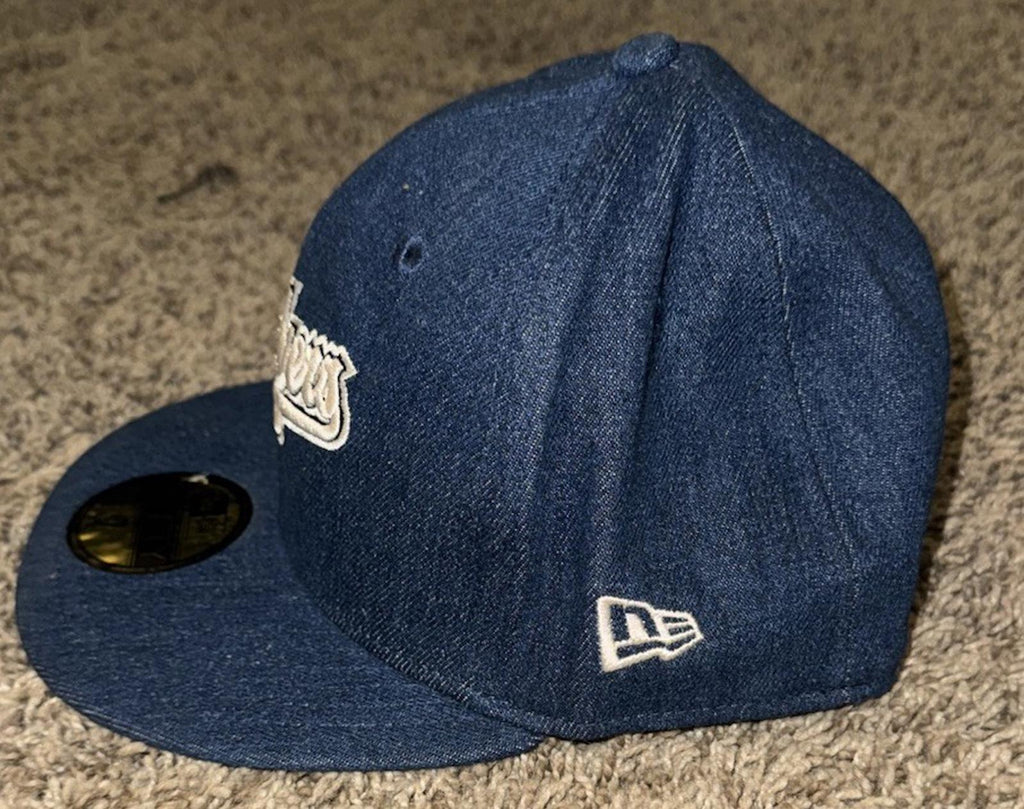 NEW LOS ANGELES DODGERS Denim Cap 1980 AllStar NEW ERA 59FIFTY Fitted Hat Size 7