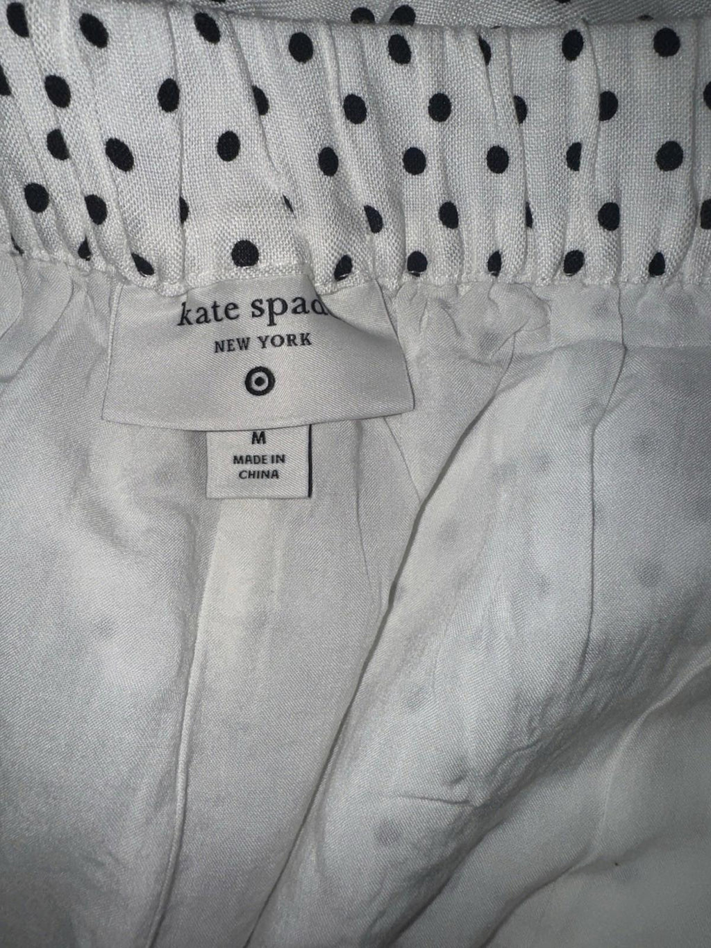 NEW! Women's Mini Polka Dot Linen Flared High Rise Shorts - kate spade XS
