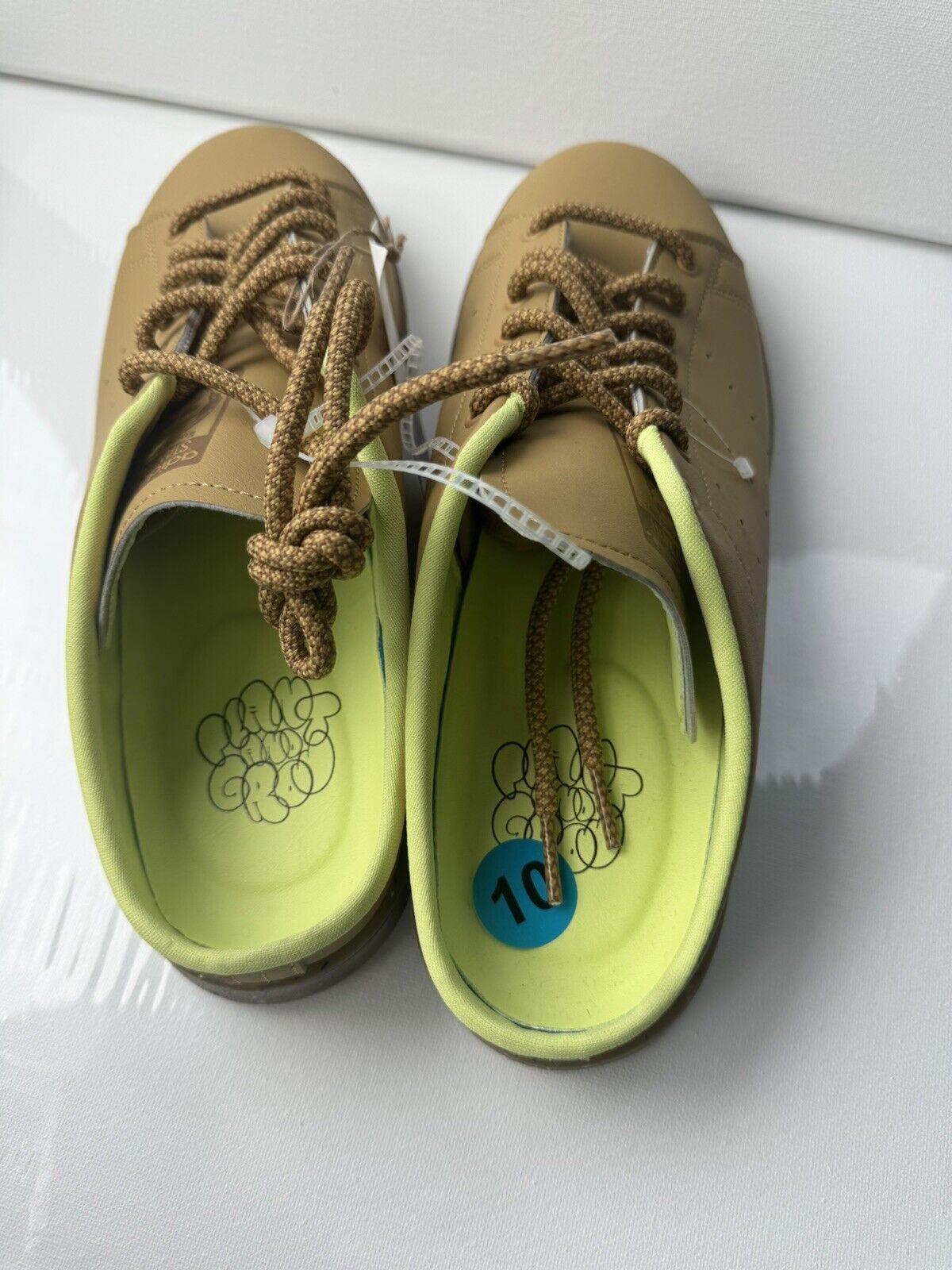 ADIDAS STAN SMITH Mule "Plant & Glow" Sz 10 Golden Beige