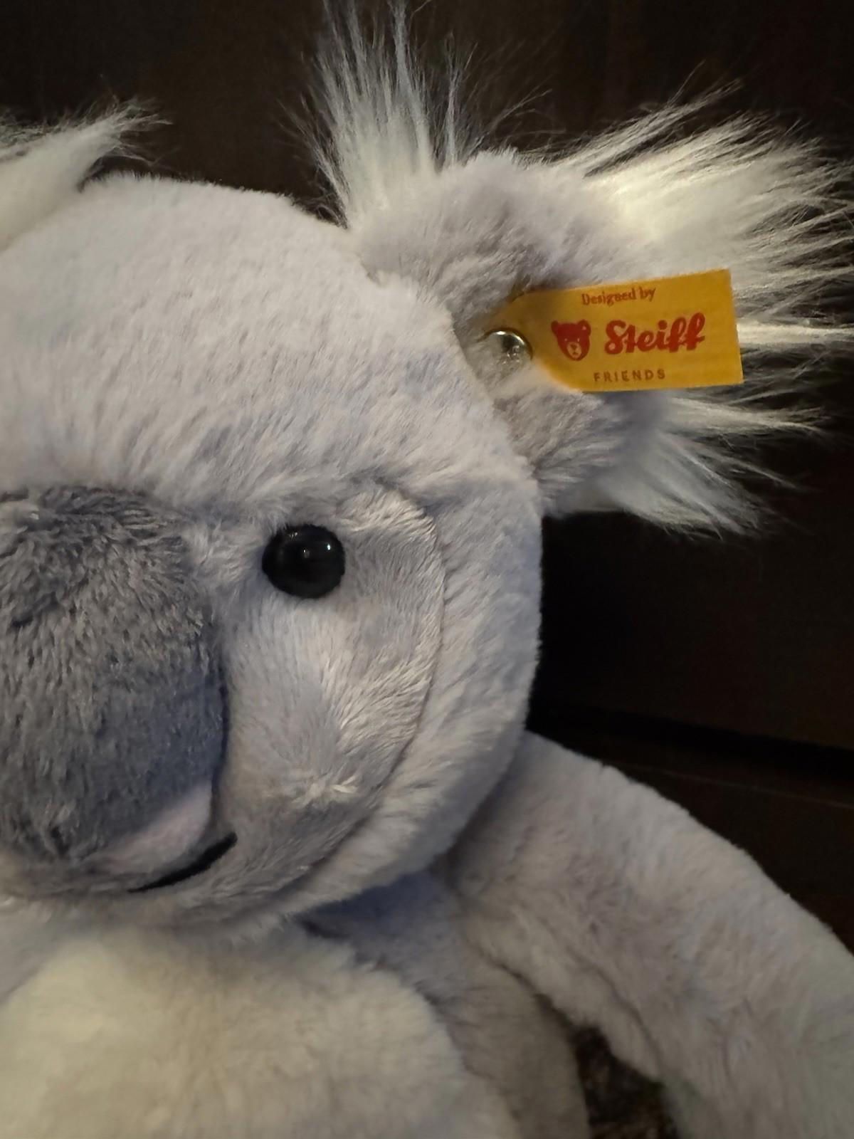Steiff Soft Cuddly Friends Nils Koala Bear Plush 11” Gray Stuffed Animal 067587