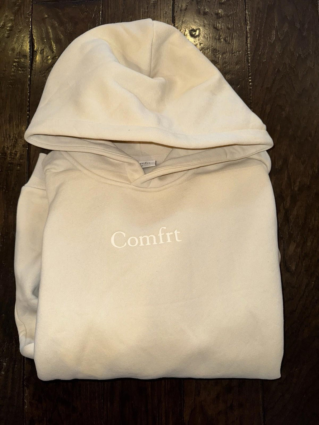 Comfrt Signature Fit Hoodie in Bone Color Size Med NWOT
