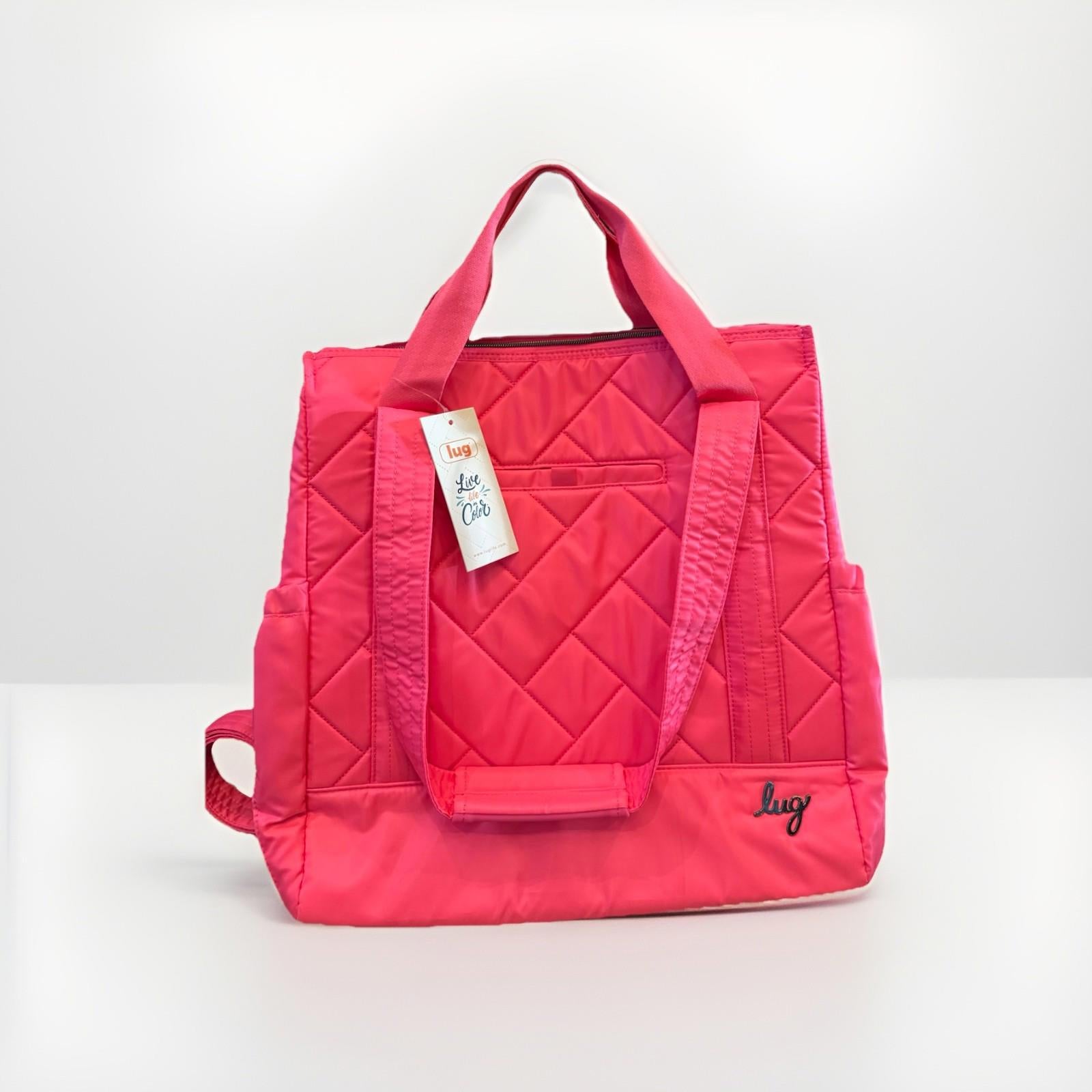 NEW Lug Baby Yacht Carry-All  Zip Top Tote Travel Work Diaper Magenta Pink NWT