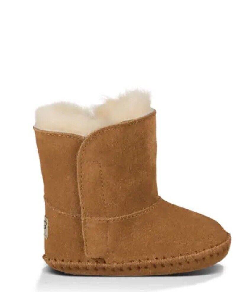 NIB UGG Baby Caden Boots Chestnut Brown 2/3 (6-12M)