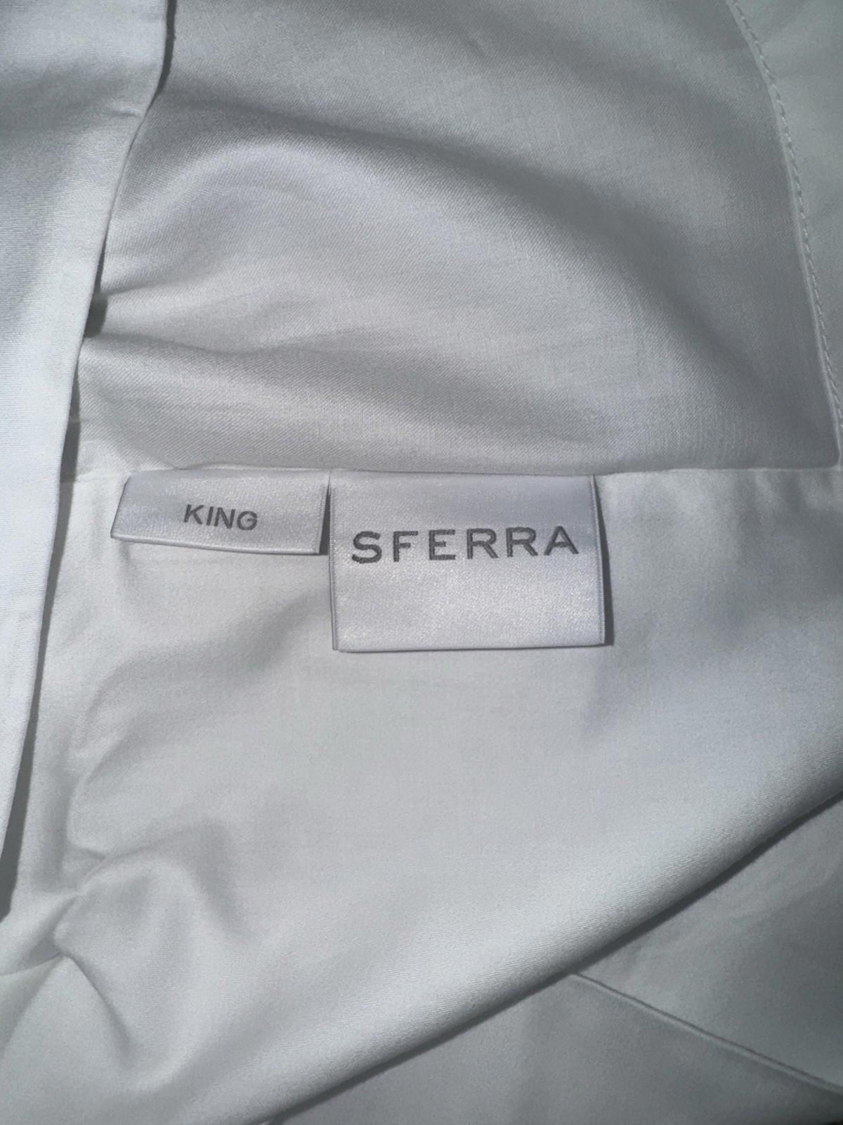 NWOT Set Of 2 Sferra Murano Sateen Pima Cotton Pillowcases King NEW