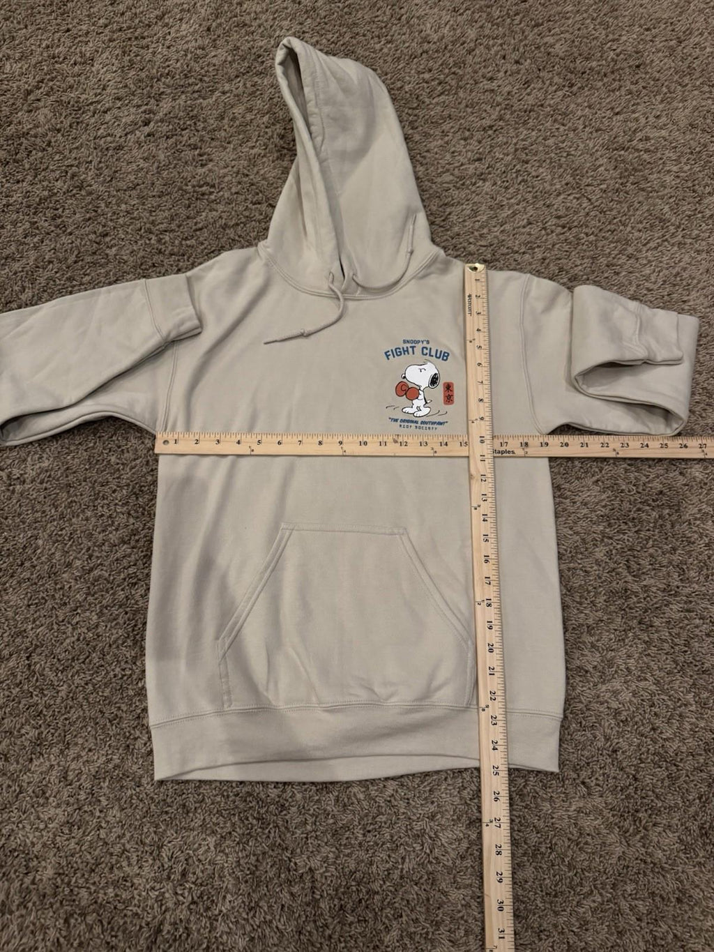NEW Riot Society PEANUTS SNOOPY'S FIGHT CLUB WOMENS HOODIE Small NWOT