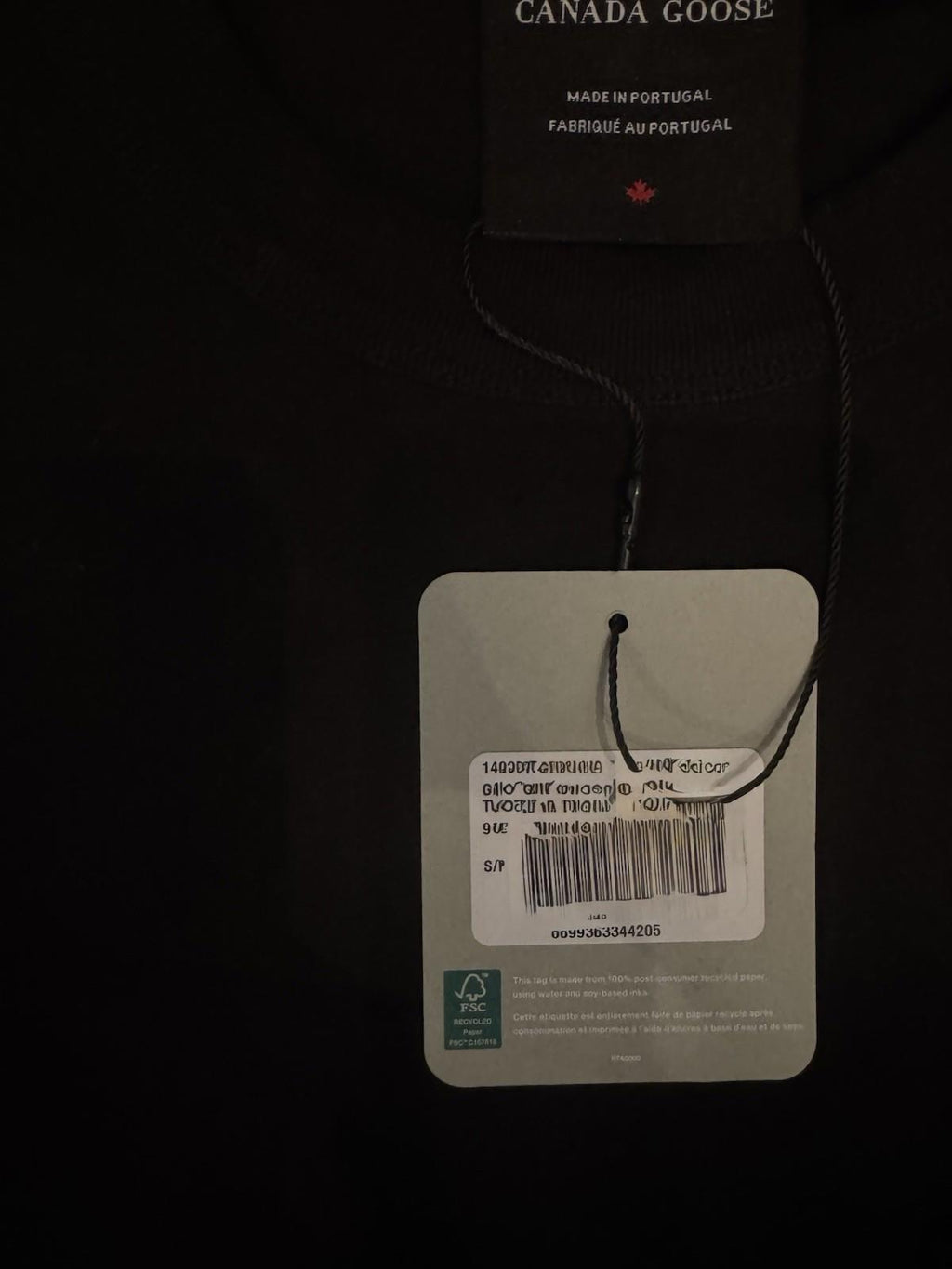 Canada Goose Gladstone Relaxing Long Sleeve T-Shirt Black Size S NEW $225 MSRP