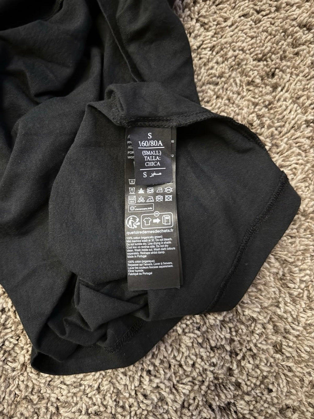 NEW! ALLSAINTS Fortuna Oversized Boyfriend Women’s T-Shirt SMALL Black NWT