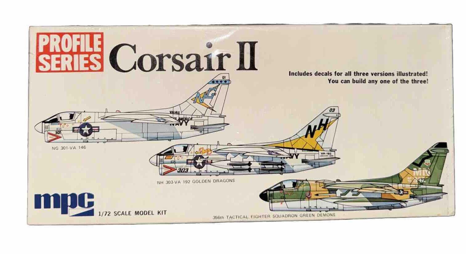 MPC 1/72 SCALE PROFILE SERIES CORSAIR II MODEL KIT SEALED Vintage new RARE