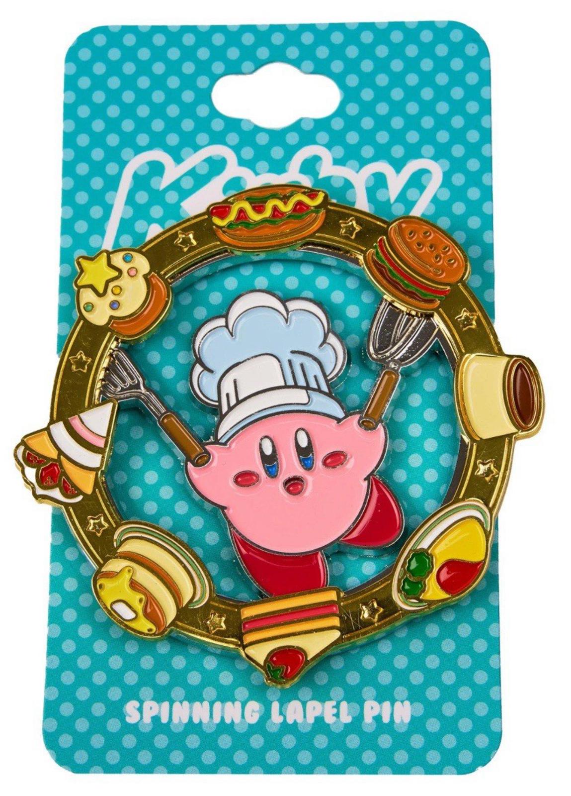 Nintendo Chef Kirby Spinning Lapel Hat Jacket Pin