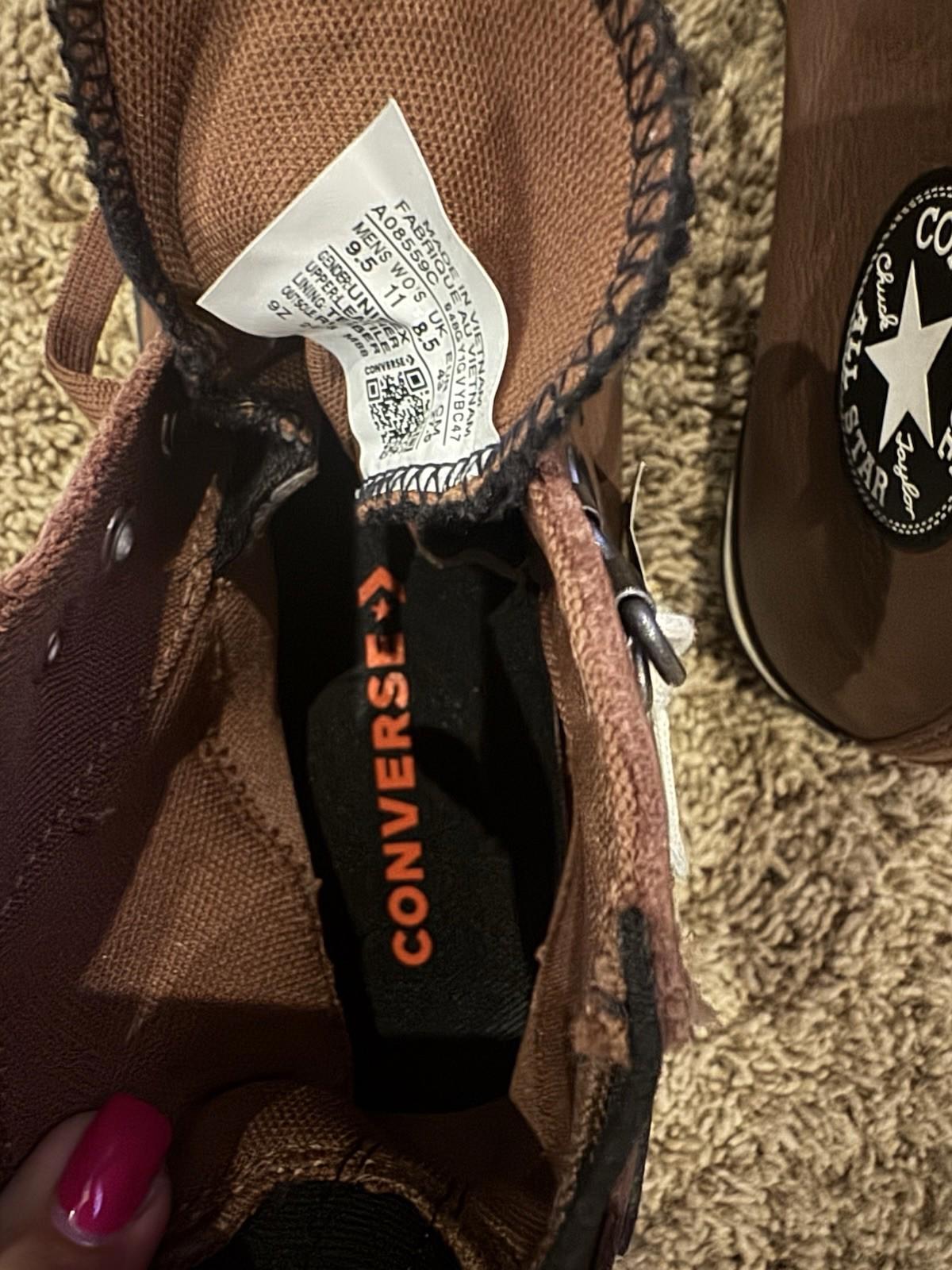 Men's Converse Chuck Taylor All Star Brown City Trek Leather Waterproof Boot New
