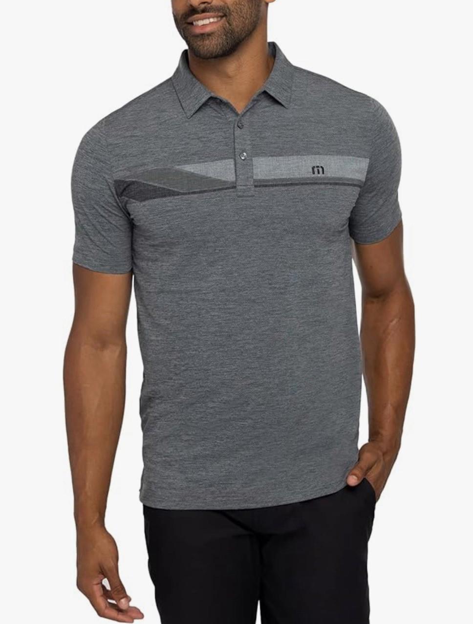 NEW Travis Mathew HEATER PRO golf polo shirt grey SMALL