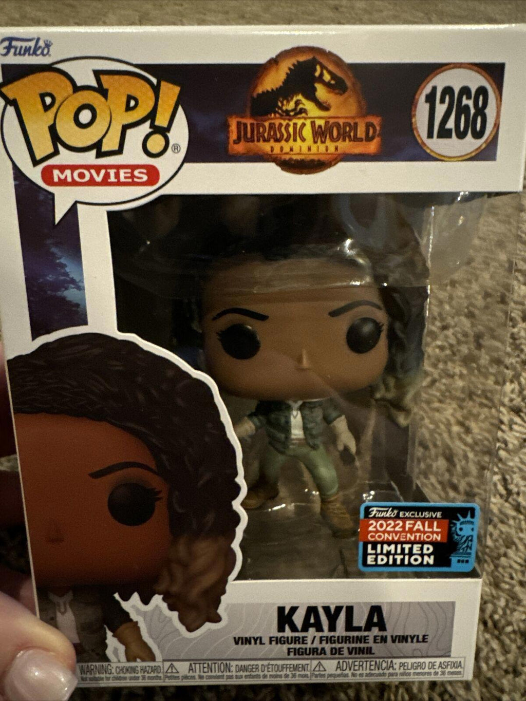 FUNKO POP JURASSIC WORLD DOMINION KAYLA # 1268 NYCC 2022 FALL CONVENTION