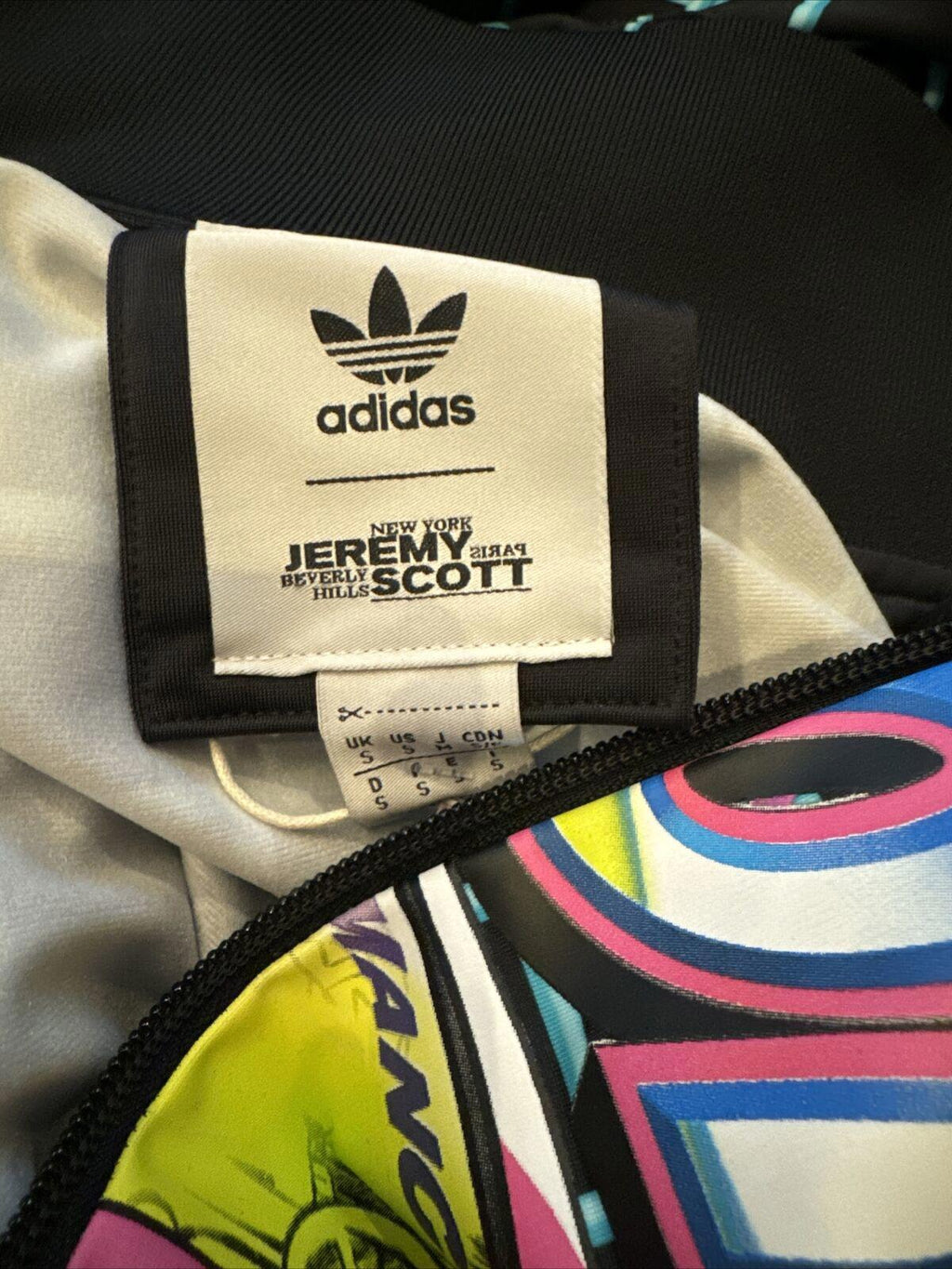 NWT Adidas Jeremy Scott Track Jacket Sz S Racing RARE