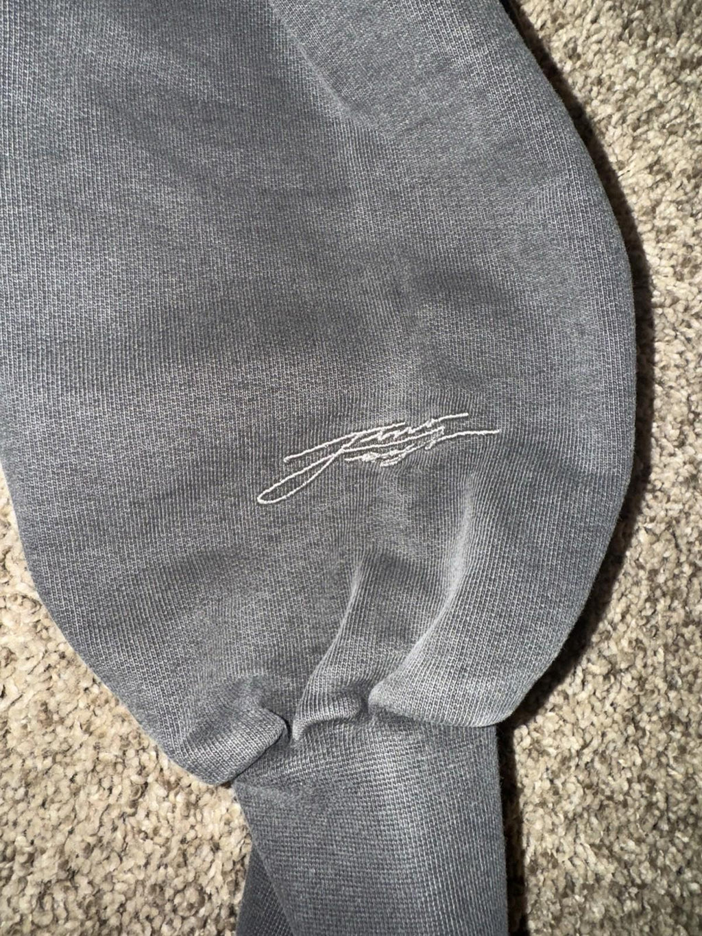TwoJeys Mens Hoodie Acid Grey Size XS Icon Embroidered Logo Cotton MSRP $165