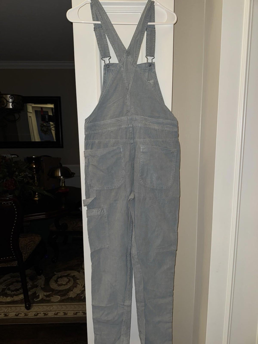 American Eagle Light green  Corduroy Overalls Womens Size XS NEW