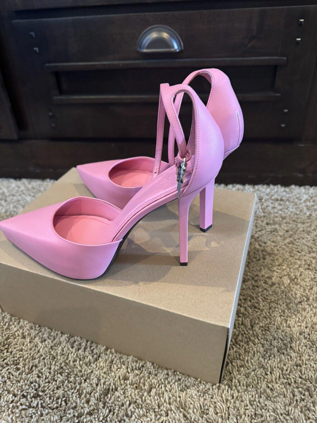 Givenchy G-Lock Platform Pumps in Leather Pink  Sz. 40 EU (9.5 US, 7 UK) NEW
