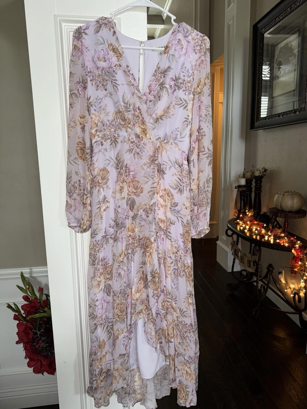 EVER NEW Purple Athena floral Dress Retail $200 Price $124 Sz 4 NEW!