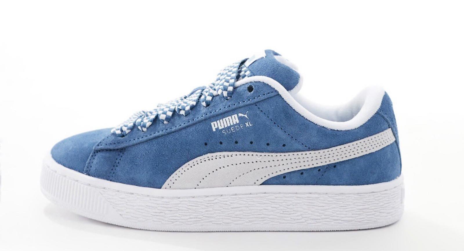 Puma Suede Xl Lace Up  Womens Blue Sneakers Casual Shoes 39831001 Sz 10.5 NEW!
