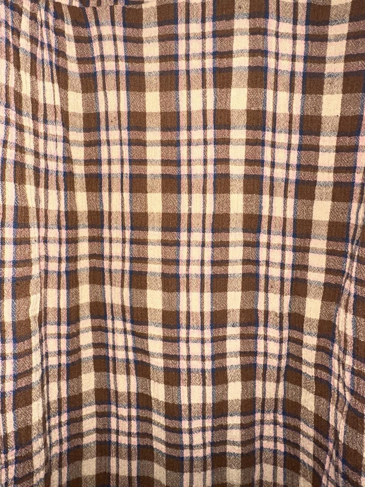 The Odells Free People Plaid Brooke Maxi Dress in a brown plaid. Small NWT